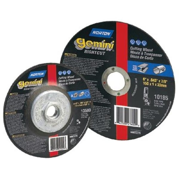 Norton Co Norton 547-66252823602 4-.50 in. X.045 in. X .88 in. Gemini Right Cut T-01 547-66252823602 - main